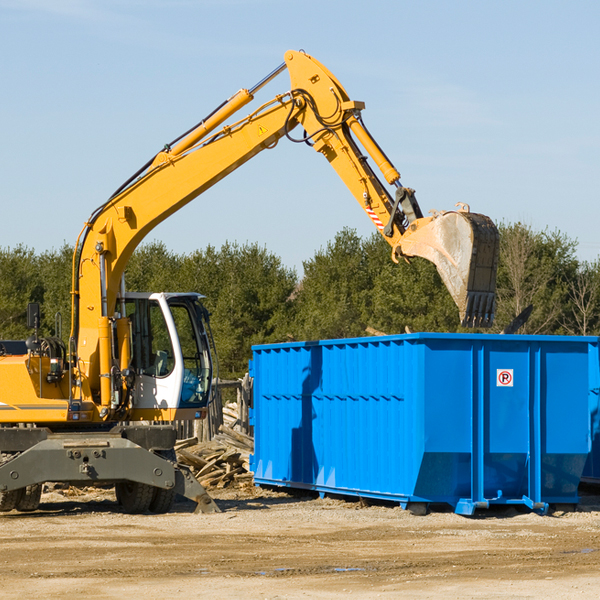 what size residential dumpster rentals are available in Westphalia